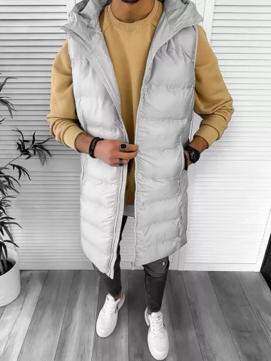 Vesta barbati gri, lunga, 5191 Z22